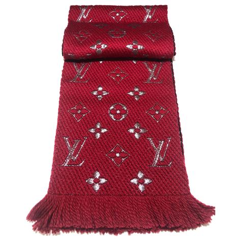 louis vuitton sciarpa rossa|louis vuitton knit scarf.